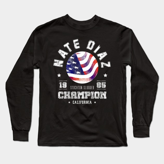 Nate Diaz MMA Long Sleeve T-Shirt by CulturedVisuals